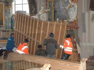 Kirchenkrippe Aufbau Bild 9