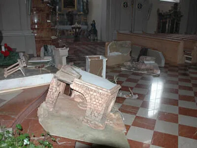 Kirchenkrippe Aufbau Bild 40